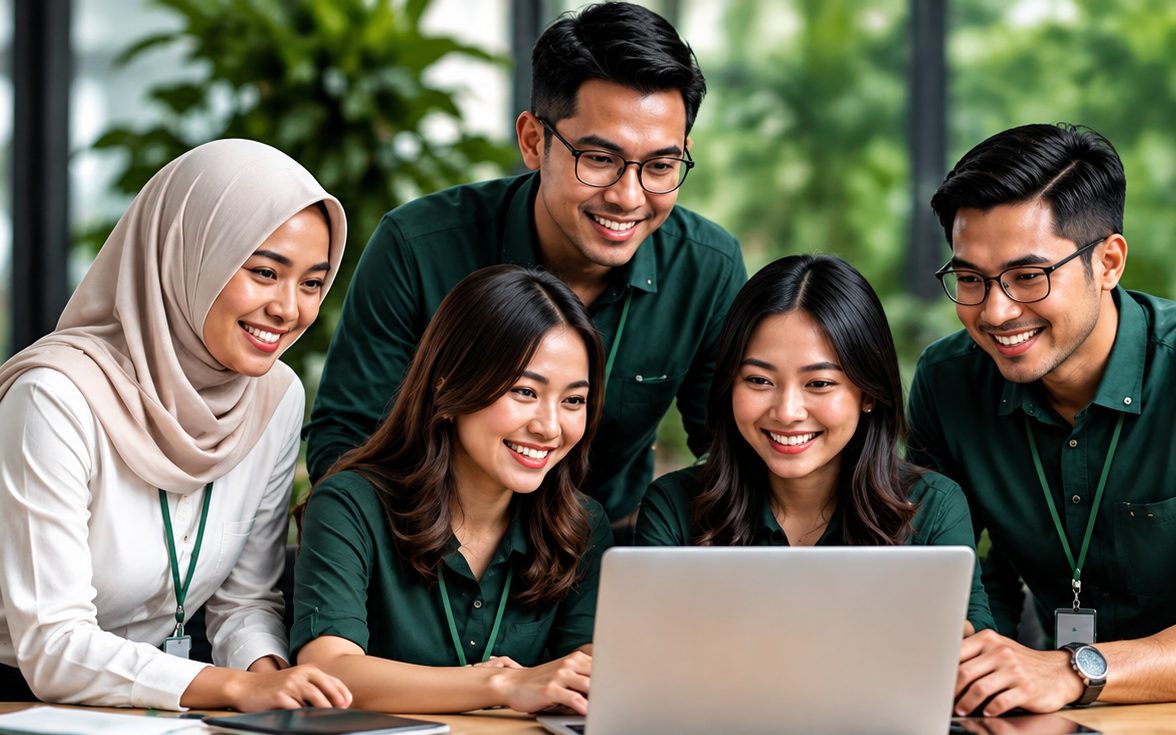 Tim PT. Taman Herbal Natura berdiskusi bersama