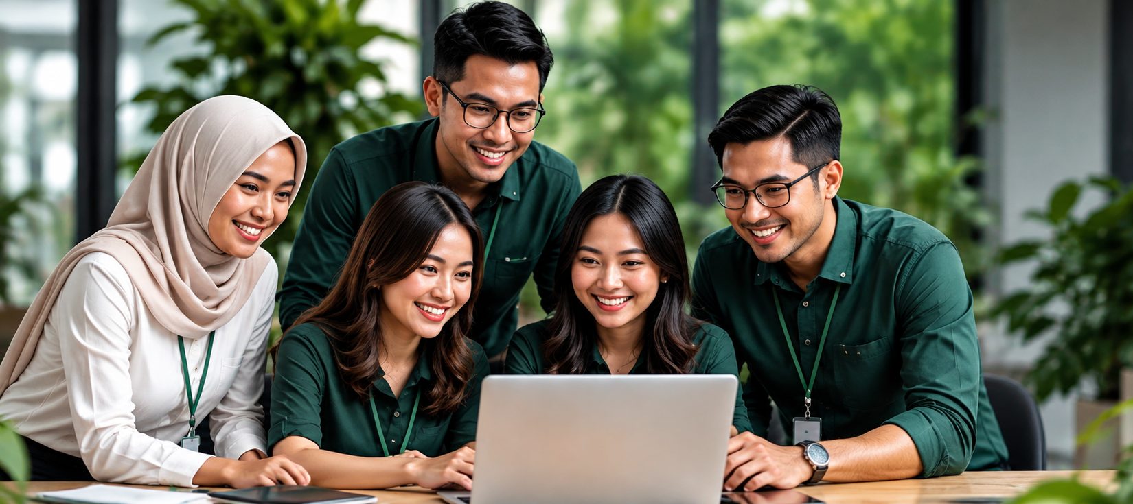Tim PT. Taman Herbal Natura berdiskusi bersama